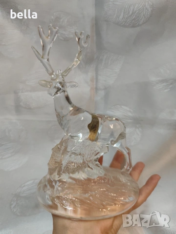 Луксозен френски кристал!!!Винтифж фигура елен-Cristal d'Arques!, снимка 11 - Антикварни и старинни предмети - 54802504