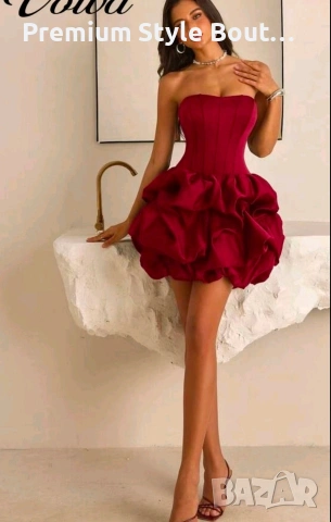 Дамска рокля от сатен