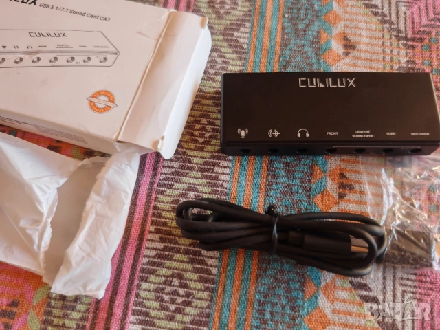 Cubilux CA7 USB 5.1 / 7.1 Външна Звукова Карта, снимка 3 - Друга електроника - 54556882