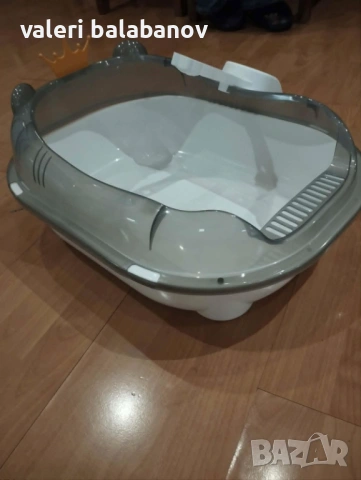продавам нова котешка полузатворена тоалетна,лопатка размерите са на снимките, снимка 2 - За котки - 54525435