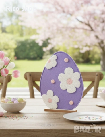 Великденска фигурка от филц , снимка 4 - Декорация за дома - 54123174