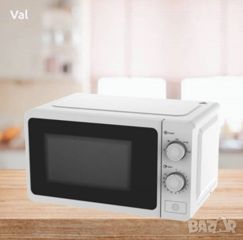 Микровълнова фурна, 700W, 20л., 5 степени на мощност, Таймер до 35мин., Размразяване, Бял, снимка 2 - Микровълнови - 54759851