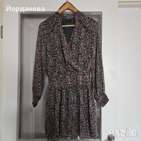 Рокля ZARA размер L, снимка 3 - Рокли - 54392331