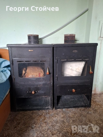 Продават се три броя печки-камини заедно с буриите към тях, снимка 2 - Отоплителни печки - 54011374