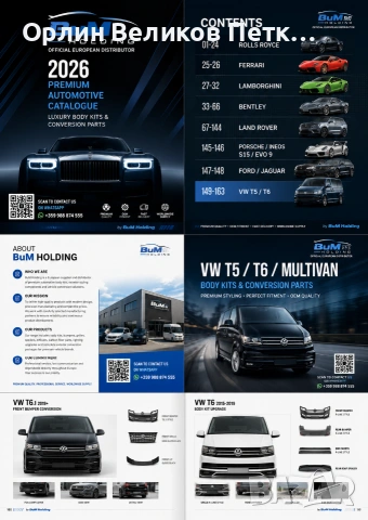 ТУНИНГ КИТ ЗА ЕМБЛЕМАТИЧНИ МАРКИ.VW T5,T6,БЕНТЛИ,ФЕРАРИ,ЛАМБОРДЖИНИ И ДР., снимка 7 - Аксесоари и консумативи - 55142647