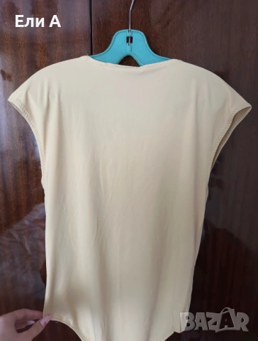Пастелножълто боди от Zara, снимка 3 - Корсети, бюстиета, топове - 54801092