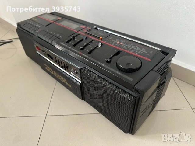 Hitachi TRK - 3D5E boombox Работещ, снимка 2 - Радиокасетофони, транзистори - 54706587