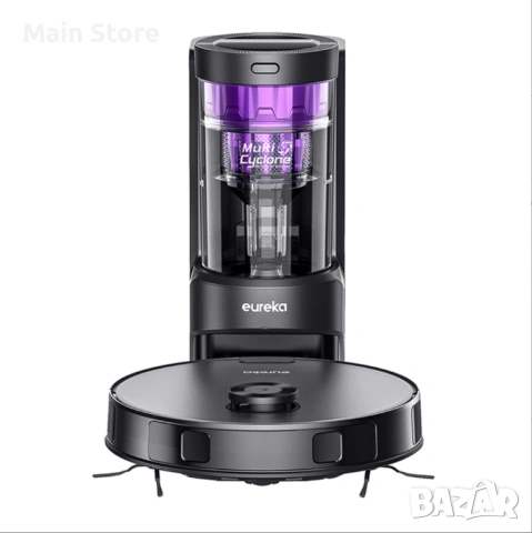 НОВА Eureka E10S прахосмукачка робот със самопочистваща се станция, снимка 6 - Прахосмукачки - 54322161