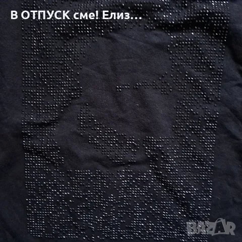 Дамска тениска Karl Lagerfeld оригинал кристалчета, снимка 5 - Тениски - 55327810