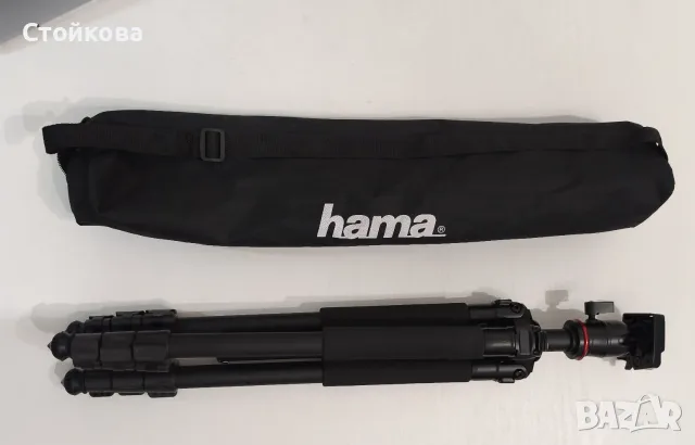 Нов статив Hama Traveller 163 Ball – пълен комплект в кутия, снимка 4 - Чанти, стативи, аксесоари - 55325907
