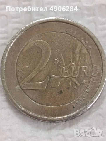 Много рядка евро монета 2€ . Италия
