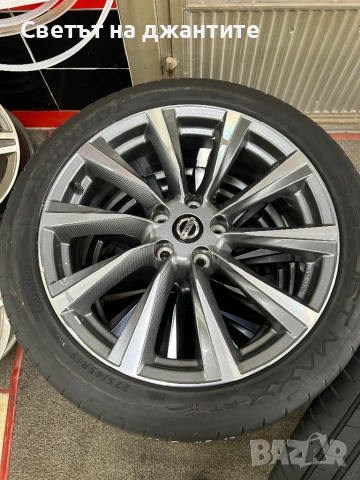 Джанти с Гуми 19 Цола 5х114.3 Nissan Qashqai Juke Renault  Гуми 225/45/19 Dunlop , снимка 4 - Гуми и джанти - 54824041