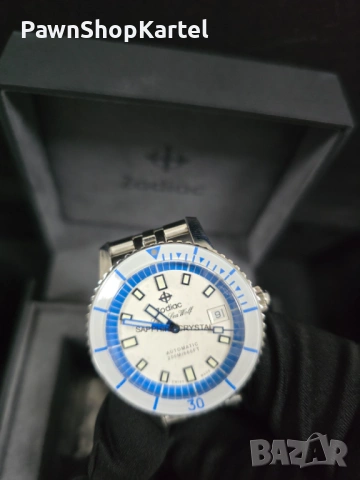 Продавам Луксозен часовник Zodiac Sea Wolf – Чисто нов!, снимка 2 - Мъжки - 54000175