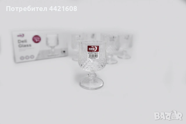 Комплект от 6 бр. чаши за вино със столчета за елегантно сервиране, снимка 5 - Други стоки за дома - 55229745