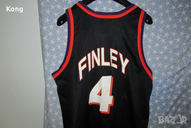 Баскетбол винтидж потник Champion Phoenix Suns Michael Finley NBA Adidas Iversen Адидас НБА, снимка 5 - Баскетбол - 55000700