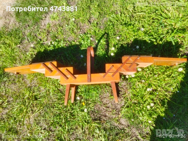 Дървен куфар , снимка 6 - Антикварни и старинни предмети - 54553438