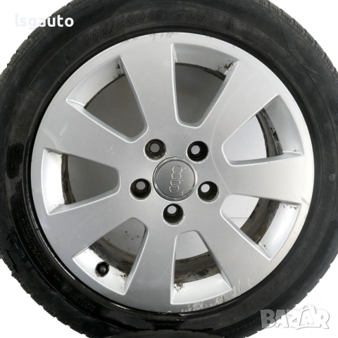 Алуминиеви джанти 5x112 с гуми R16 AUDI A3 (8PA) ID: 162605 OEM 8P0601025A, снимка 2 - Гуми и джанти - 55229270
