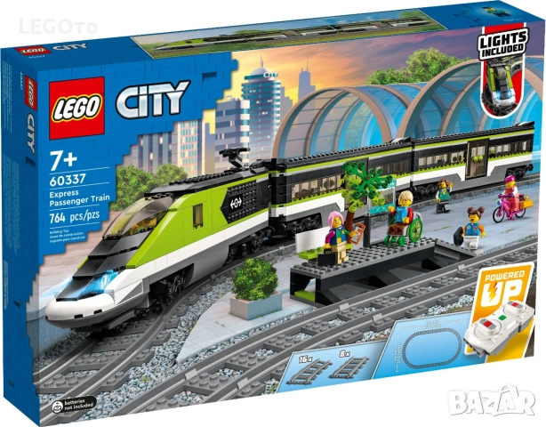 НОВО ЛЕГО 60337 Сити - Експресен пътнически влак LEGO 60337 City - Express Passenger Train