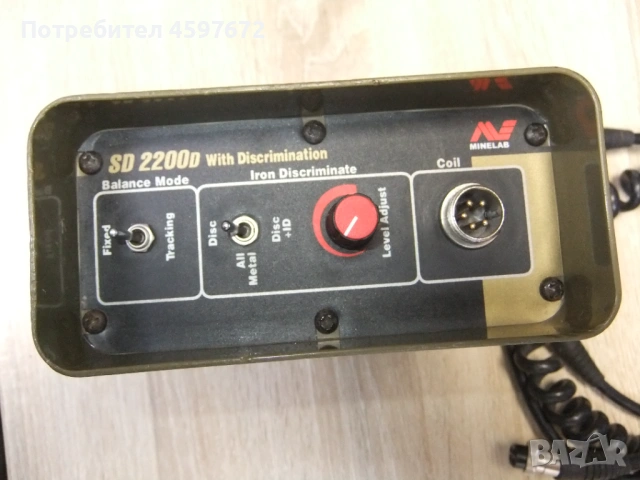 Металдетектор Minelab SD2200d , снимка 6 - Друга електроника - 54860615