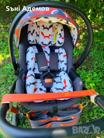 Количка Cosatto Giggle Quad 3 в 1 Charcoal Mister Fox, снимка 12 - Детски колички - 54897255