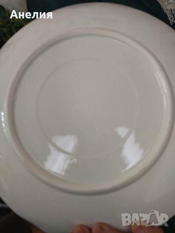 Плато чудно със сини цветя , снимка 4 - Чинии - 54196973