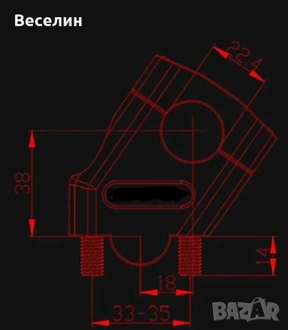 Повдигачи за кормило мото / Мото Подложки с изместен център ( 22 mm ), снимка 4 - Аксесоари и консумативи - 55161278