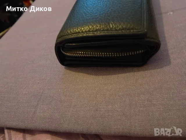 Дамско портмоне черно ново естествена кожа 155 х 95 мм #34, снимка 3 - Портфейли, портмонета - 55307650