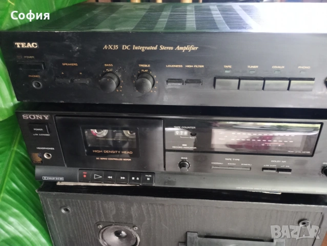 усилвател+дек+колони SONY , JVC + BOX , снимка 3 - Ресийвъри, усилватели, смесителни пултове - 54490332