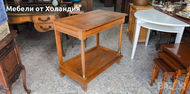Дъбова масичка/конзола на 2 нива