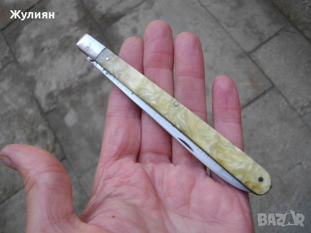  КОЛЕКЦИОНЕРСКО ДЖОБНО НОЖЧЕ НОЖ ЗА ДЕГУСТАЦИЯ СЪРП И ЧУК ВТ, снимка 7 - Антикварни и старинни предмети - 54500154