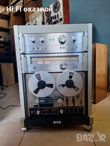 Комплект Akai AM2250 * Akai AT2250 * Akai unit rack (шкаф)), снимка 2 - Ресийвъри, усилватели, смесителни пултове - 54707242