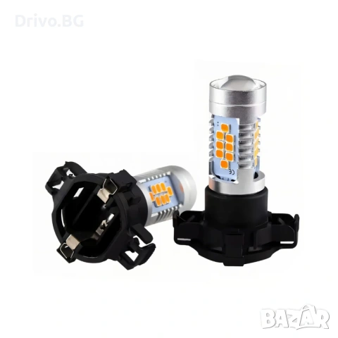 Гаранция! Висококачествени LED Крушки PY24W за Мигачи на BMW и Audi