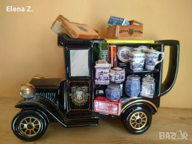 Рядък колекционерски чайник камионче с порцелан Ringtons Cardew