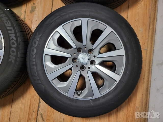 Джанти 17" 5х112 ОЕ Mercedes летни гуми 225/60/17 Hankook, снимка 3 - Гуми и джанти - 54045387