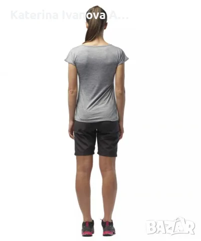 Дамска тениска Salewa Women's Puez Melange Dry S/S Tee – Размер 36S, цена: 31 €, снимка 4 - Тениски - 55294067