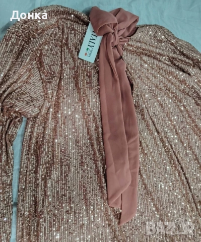 Рокля с паети , снимка 2 - Рокли - 53992424