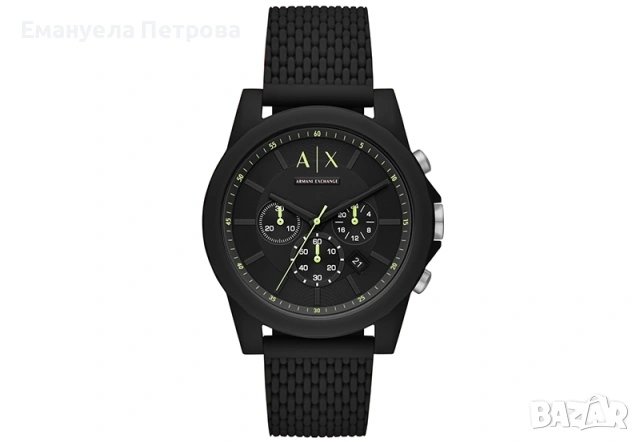 ARMANI EXCHANGE Часовник с хронограф и силиконова каишка