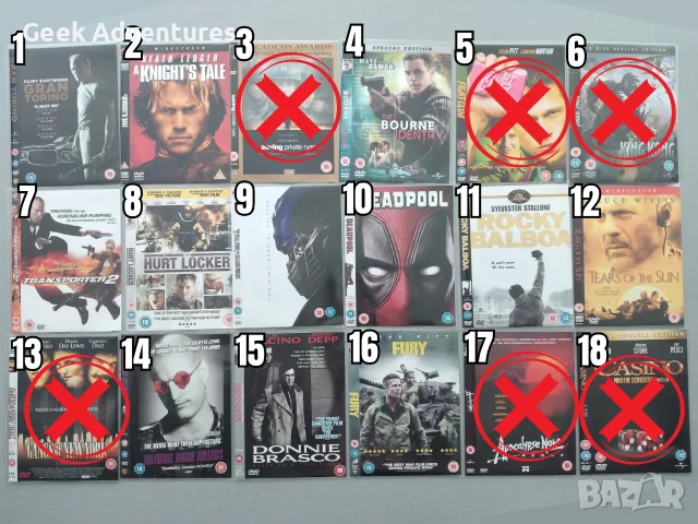 Екшън, Драма, Трилър, Ужаси Филми DVD's - Оригинални Филмови Дискове на Английски Език, снимка 2 - Екшън - 47015417