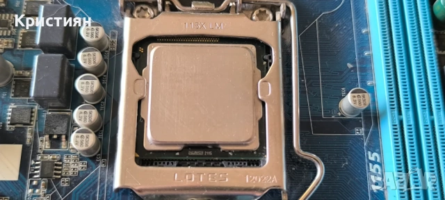 Дънна платка Gigabyte GA-H61M-S1 + Процесор Intel i5-2400 3.10GHz, снимка 4 - Дънни платки - 54902023