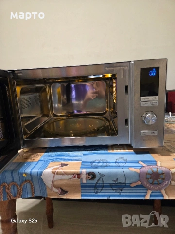 микровълнова печка с грил, снимка 3 - Микровълнови - 54179248