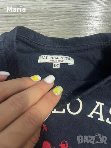 Детска тениска U.S. Polo Assn. – размер 6–7 години, снимка 3 - Детски тениски и потници - 55054337
