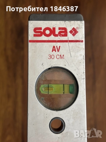 нивелир Sola AV 30 см, снимка 2 - Измервателни инструменти - 55247494