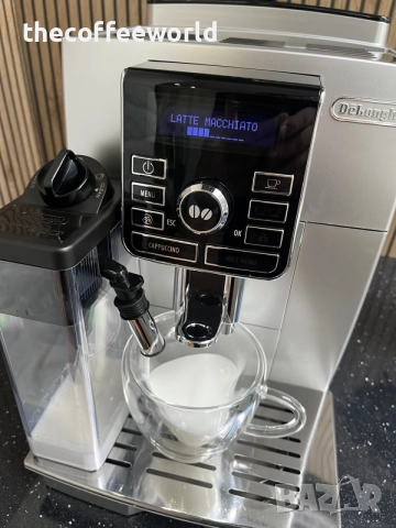 Delonghi ECAM 25.462.S - Перфектно състояние с1 година гаранция!, снимка 3 - Кафемашини - 55415363