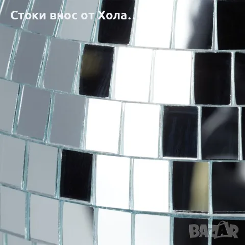 Диско огледална топка, голяма, Ø 20 см, сребриста, за таван, парти и новогодишна декорация , снимка 5 - Декорация за дома - 55335531