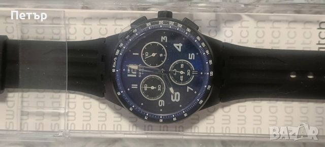 НОВ Swatch Nitespeed SUSB402 - Пълен комплект, снимка 4 - Мъжки - 54527055