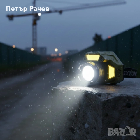 FL113 - Акумулаторен LED челник HX-917S със сензор за движение, Type-C зареждане и батерия 18650, снимка 4 - Други - 53984298