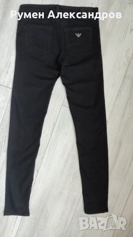 Дамск оригинални черни дънки ARMANI JEANS J28 р-р S EUR26, снимка 9 - Дънки - 54512562