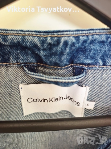 Дънкова рокля Calvin Klein Jeans J20J223431 – Размер S – Отлично състояние, снимка 7 - Рокли - 55280634