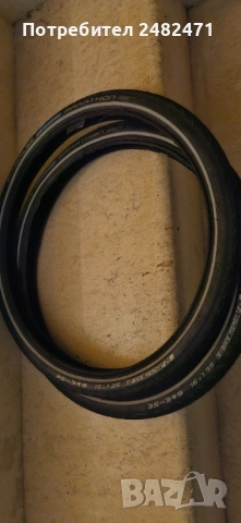 Brompton, dahon, гуми 16х1.1/3 Schwale marathon, green guard, снимка 2 - Части за велосипеди - 54170106