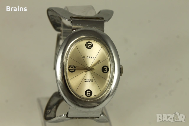 1960's DIOREX Швейцарски Дамски Часовник Гривна, снимка 2 - Дамски - 55077204